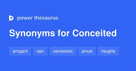 conceited synonym|conceited means.